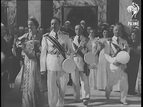 Queen Geraldine in her Skanderbeg Diamond Tiara